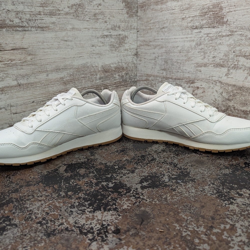 Mens Reebok Classic Athletic Shoes Sz 9 Used VGC White Leather CM9203 - Picture 5 of 9